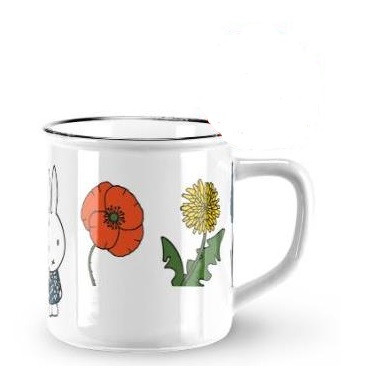Mok Nijntje & bloemen Ø8xh7,5cm keramiek