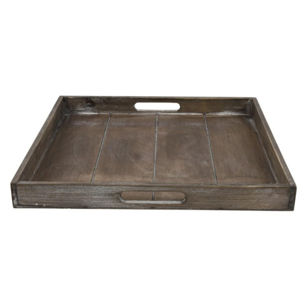 Dienblad Claudina hout M 39x39cm bruin