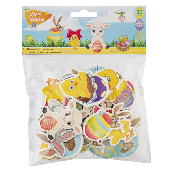Grafix Pasen Foam Stickers ca. 30 stuks