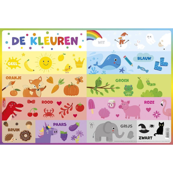 Deltas onderlegger - De kleuren