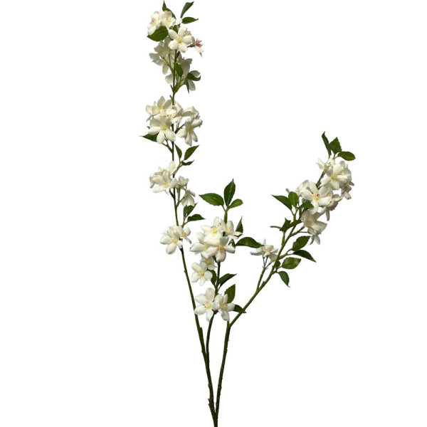 Kunstbloem blossom spray 101cm creme