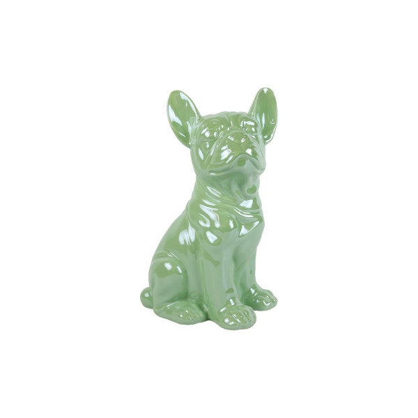 Boxer beeld lichtgroen 17,5x12,2x28cm