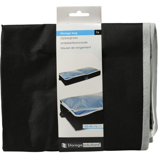 Opberghoes zwart 100x45x16cm
