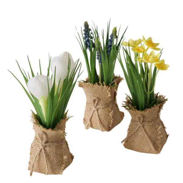 Boltze Home kunstplant voorjaar H19cm