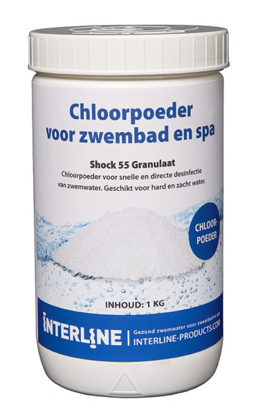 Interline chloorgranulaat 1kg shock 55