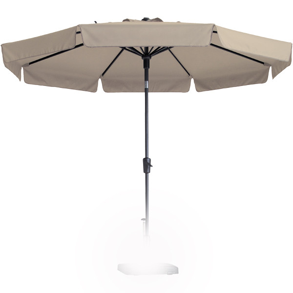 Parasol Flores 300cm Draai Volant ECRU