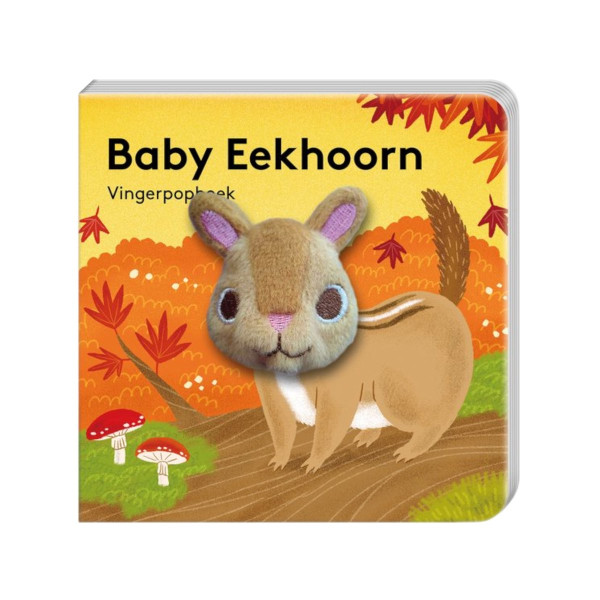 Vingerpopboekje Bos Baby eekhoorn