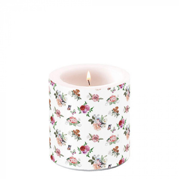 Ambiente Kaars klein Charlotte white