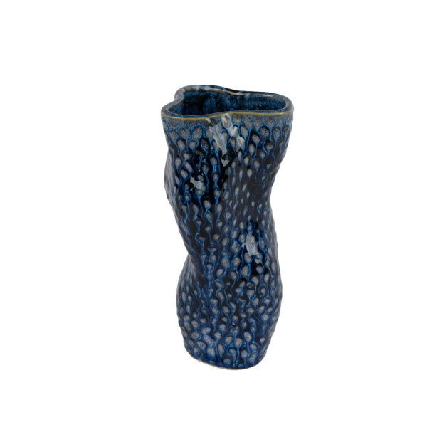 Vaas porselein H20cm blauw