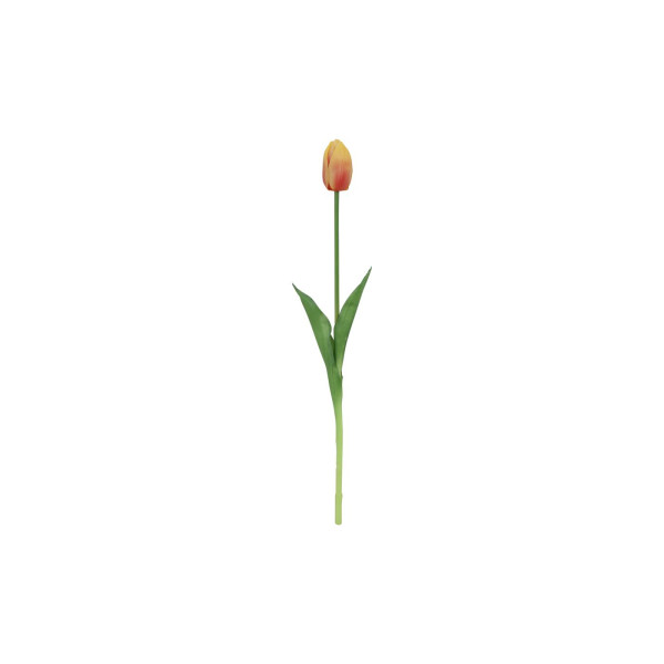 Kunstbloem tulp geel/oranje 10x10x47cm