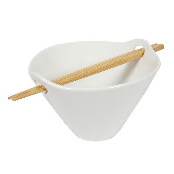 Schaal met chopsticks porselein Ø15,5cm