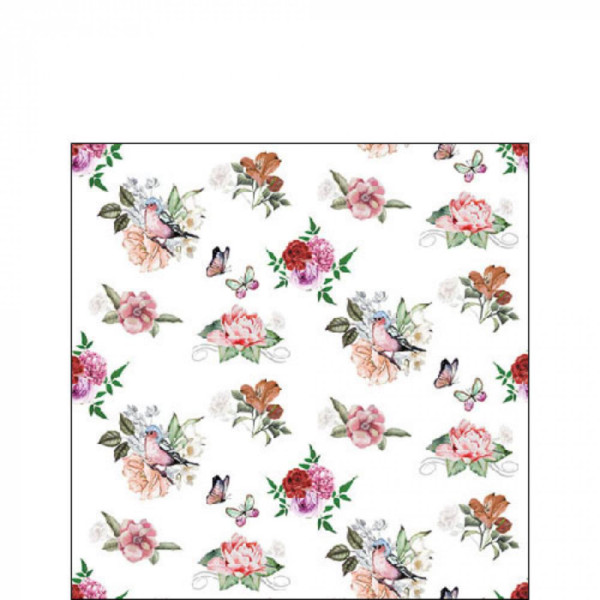 Ambiente Servetten Charlotte white 25cm