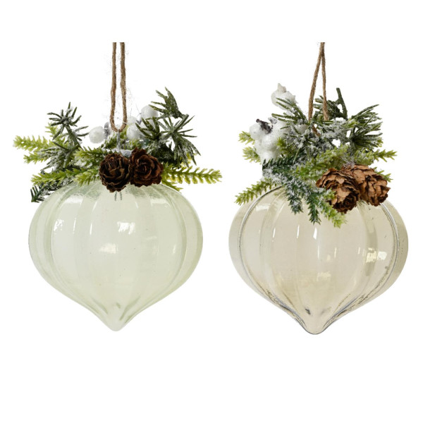 Kersthanger ornament set a 2 stuks Ø8cm