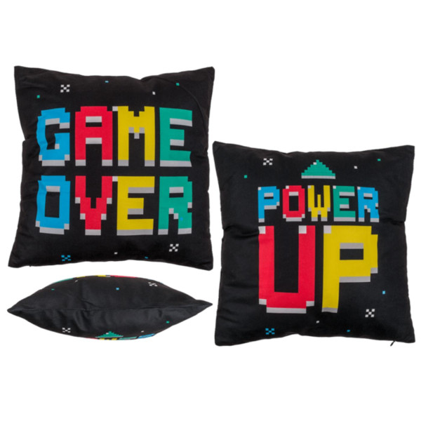 Kussen Power Up & Game Over 40x40cm
