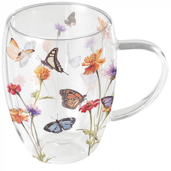 Ambiente Glas Butterfly garden 350ml