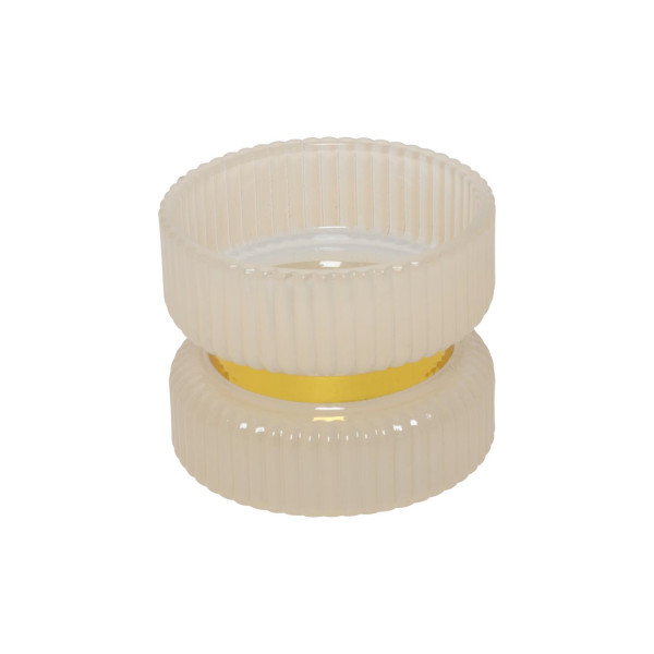 Kandelaar Sybel crème Ø9xH7cm