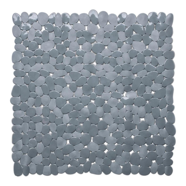 Douchemat antislip Stones 53x53cm grijs