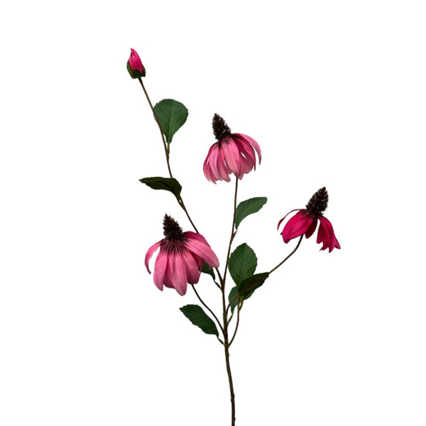 Kunstbloem rudbeckia spray 83cm roze