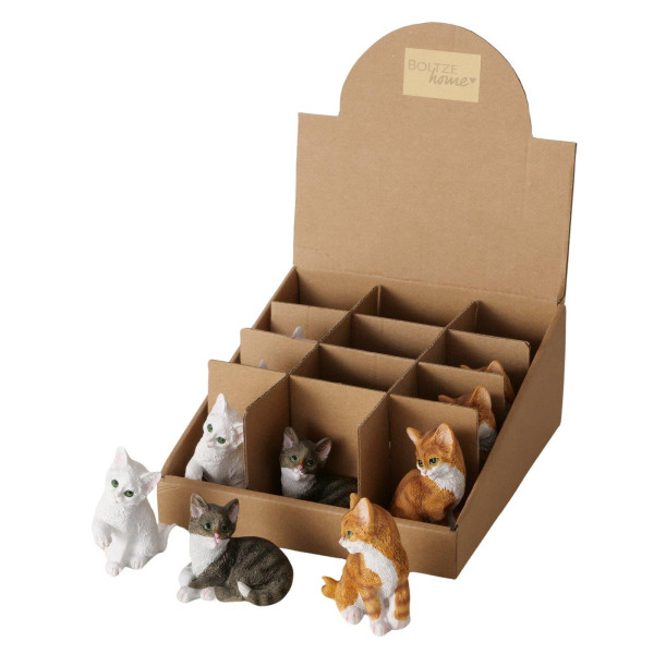 Boltze Home Beeldje kat 6,5x5x8,5cm