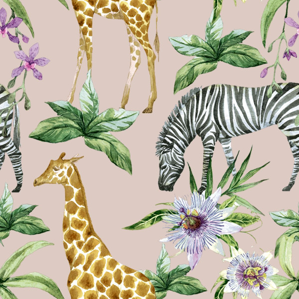Duni Servetten Zebras & Girafes 33x33cm