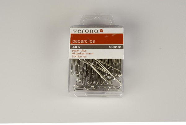 Doos à 30 paperclips gekleurd groot