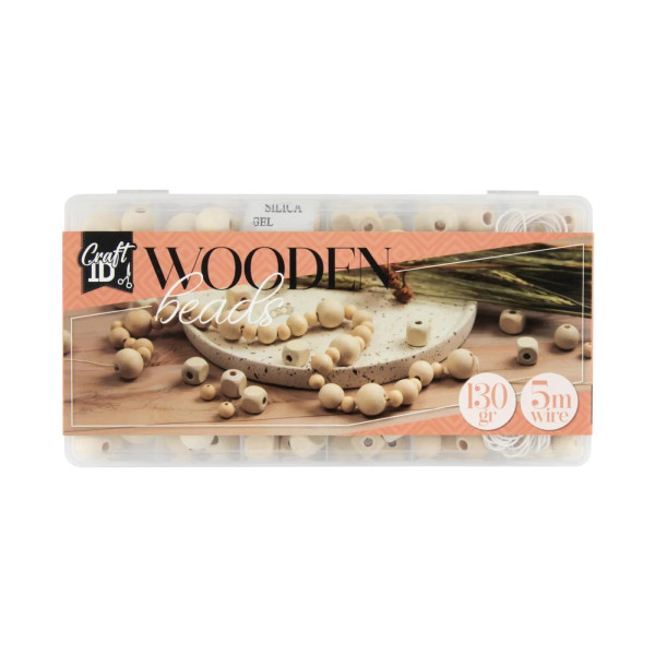 Craft ID Houten kralenset met koord