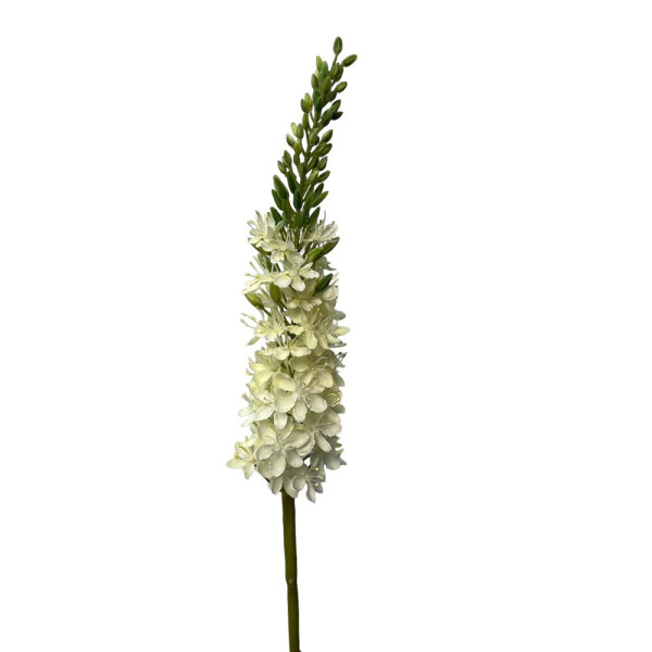 Kunstbloem eremures spray 82cm wit