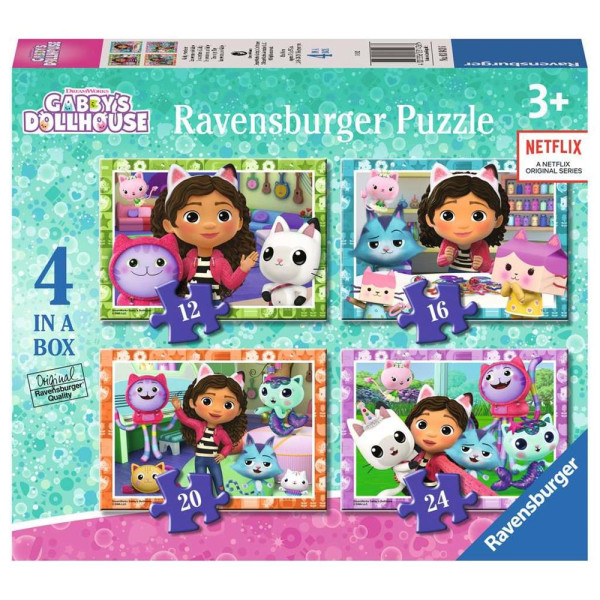 4-in-1 puzzel Gabby's Dollhouse