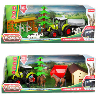 Boerderijset 7-delig met tractor + L-G