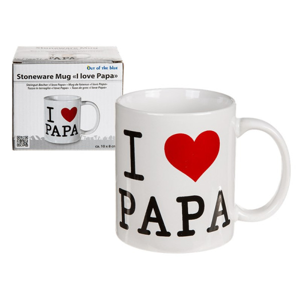 Mok I love papa Ø8x10cm in giftbox