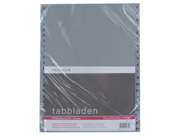 Verona tabbladen A4 23rings A-Z 20 delig