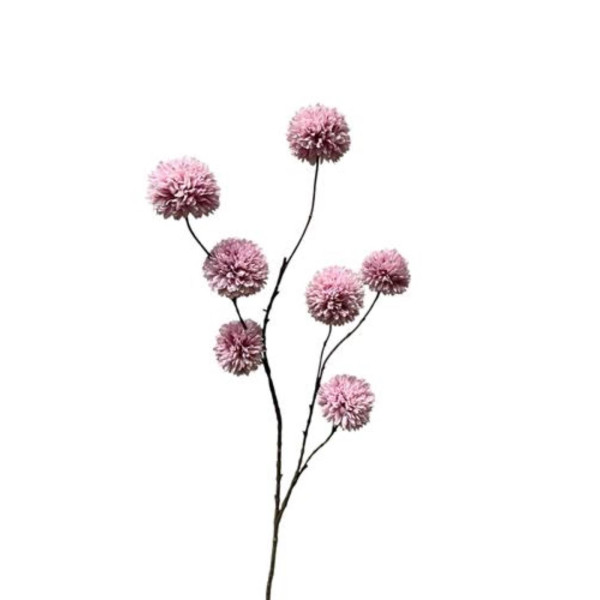 Kunsttak pompom licht paars 98cm