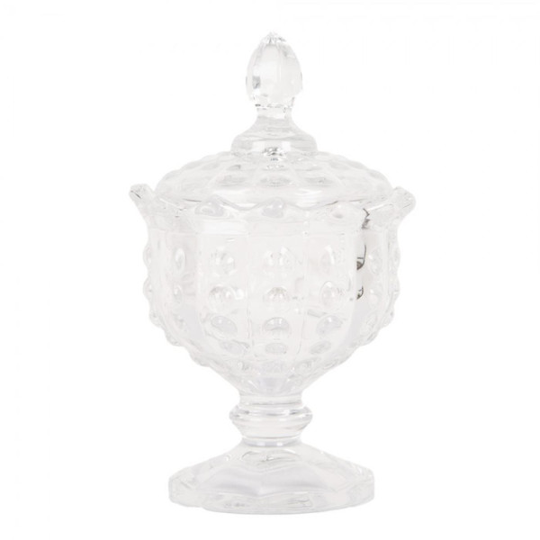 Clayre & Eef Voorraadpot glas Ø9x16cm