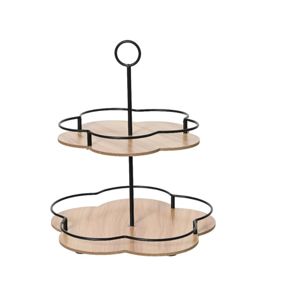 Etagere bamboe Ø28.5x33cm