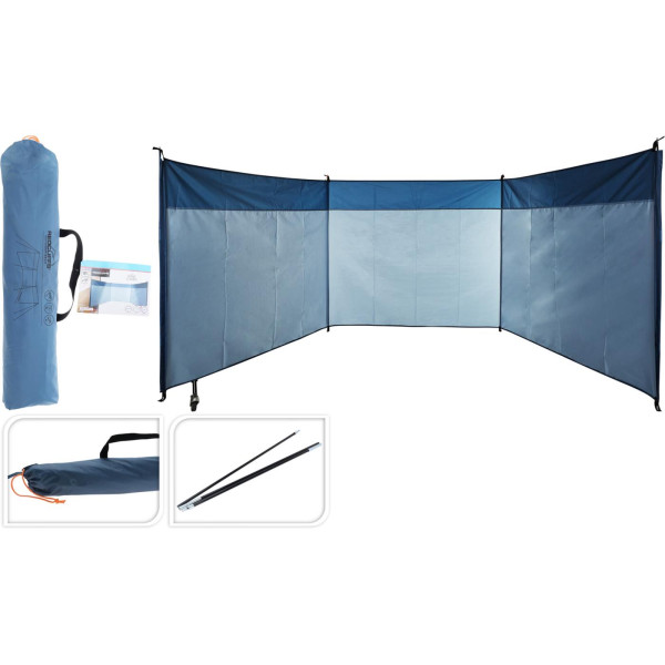 Windscherm 500x140cm blauw
