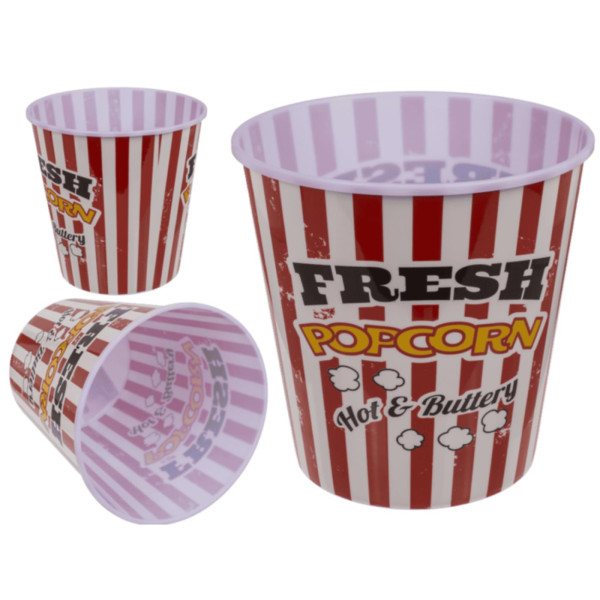 Popcorn beker kunststof 18cm