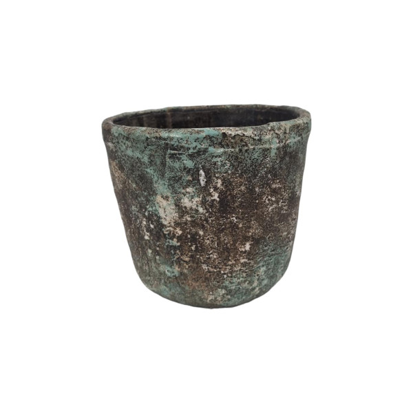 Bloempot steen bruin 16x14cm