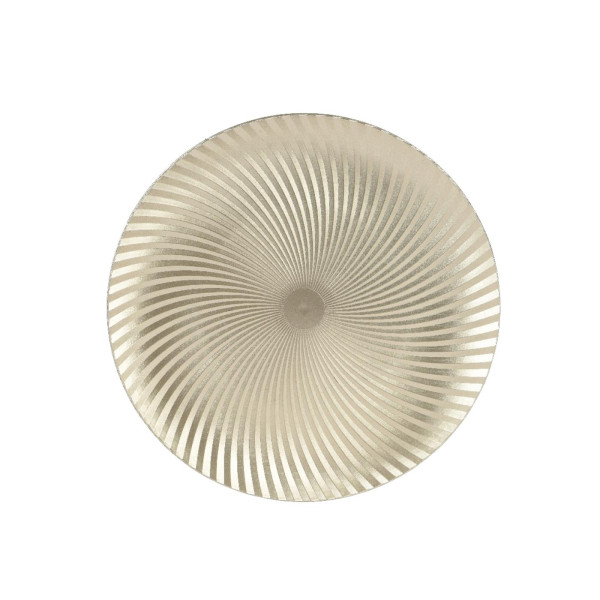 Onderbord champagne Ø33xH1,5cm