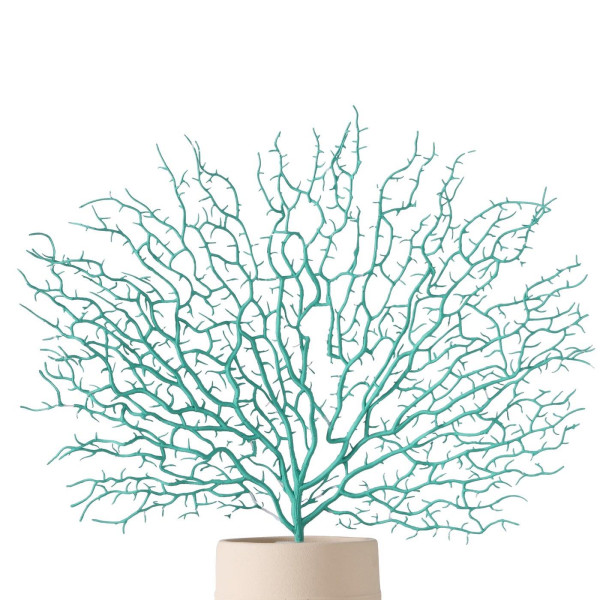 Decoratietak koraal turkoois 46cm