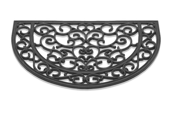 Deurmat Antiek halfrond rubber 40x60cm