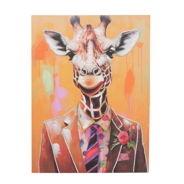 Boltze Home schilderij Ferdy giraf 80x60