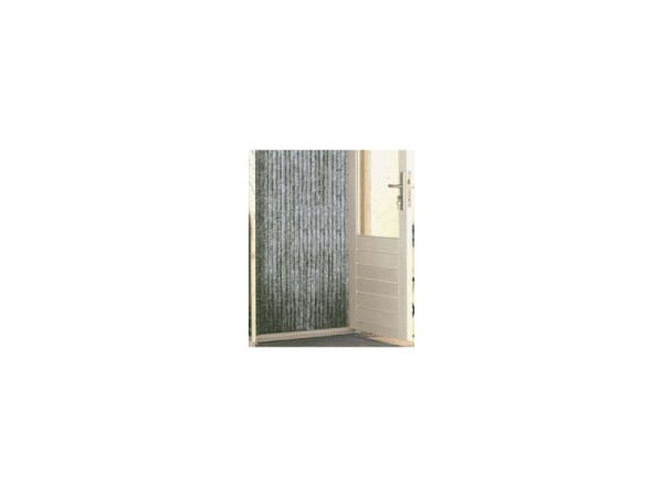 Kattenstaartgordijn 100x240 gr/bl/wit