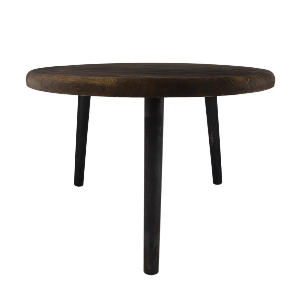 Bijzettafel paulowniahout Ø58xh38cm