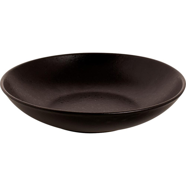 Moon diep bord 21,5cm zwart 6 stuks