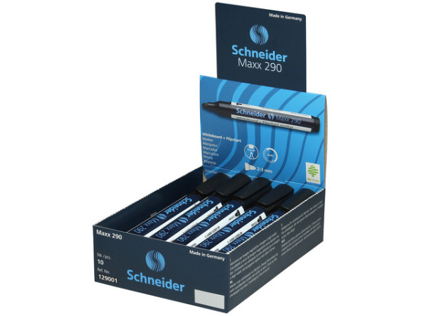 Schneider whiteboardmarker zwart 10st