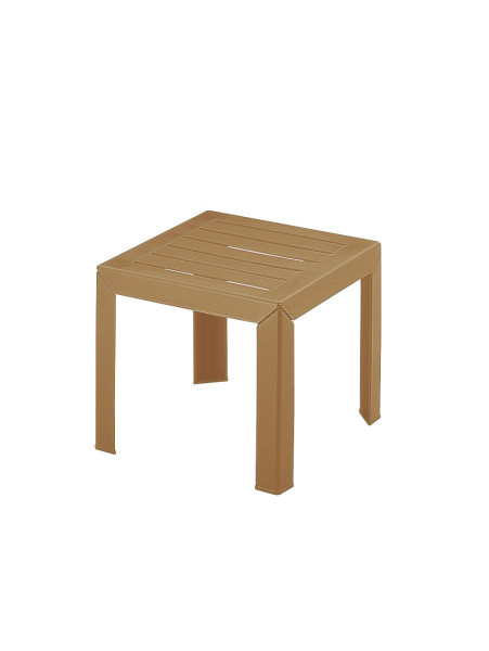 Miami bijzet tuintafel 40x40cm camel