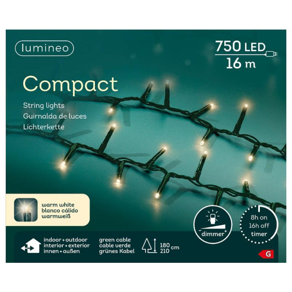 LED Compact Lights 16m 750LED