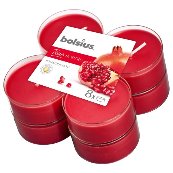 Bolsius Maxilicht geur 8st Pomegranate