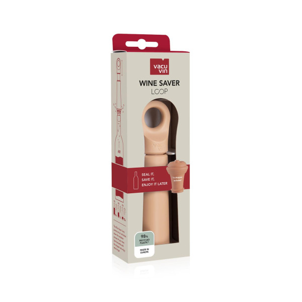 Vacu Vin Wine Saver Loop + stopper Terra