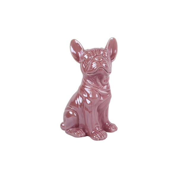 Boxer beeld oud roze 17,5x12,2x28cm